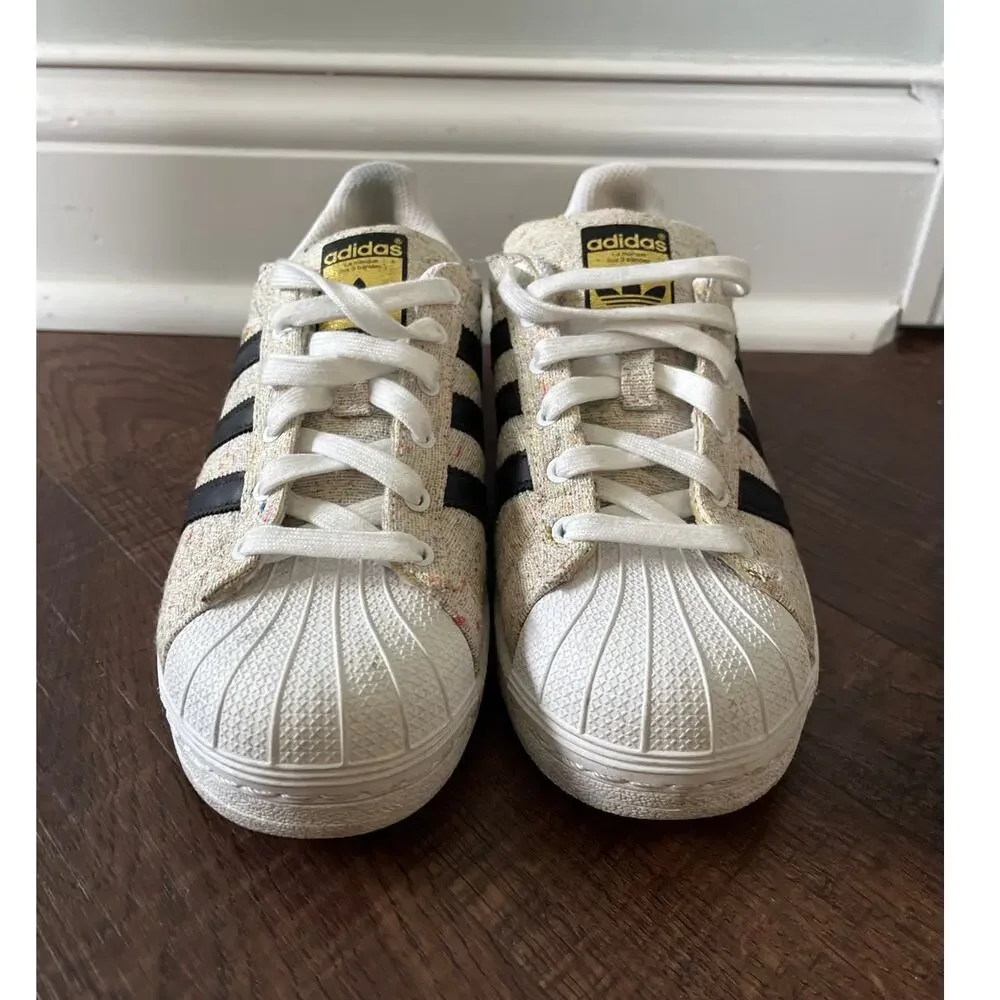 Adidas Superstar Foundation J (White/Core Black) US Youth Size 4